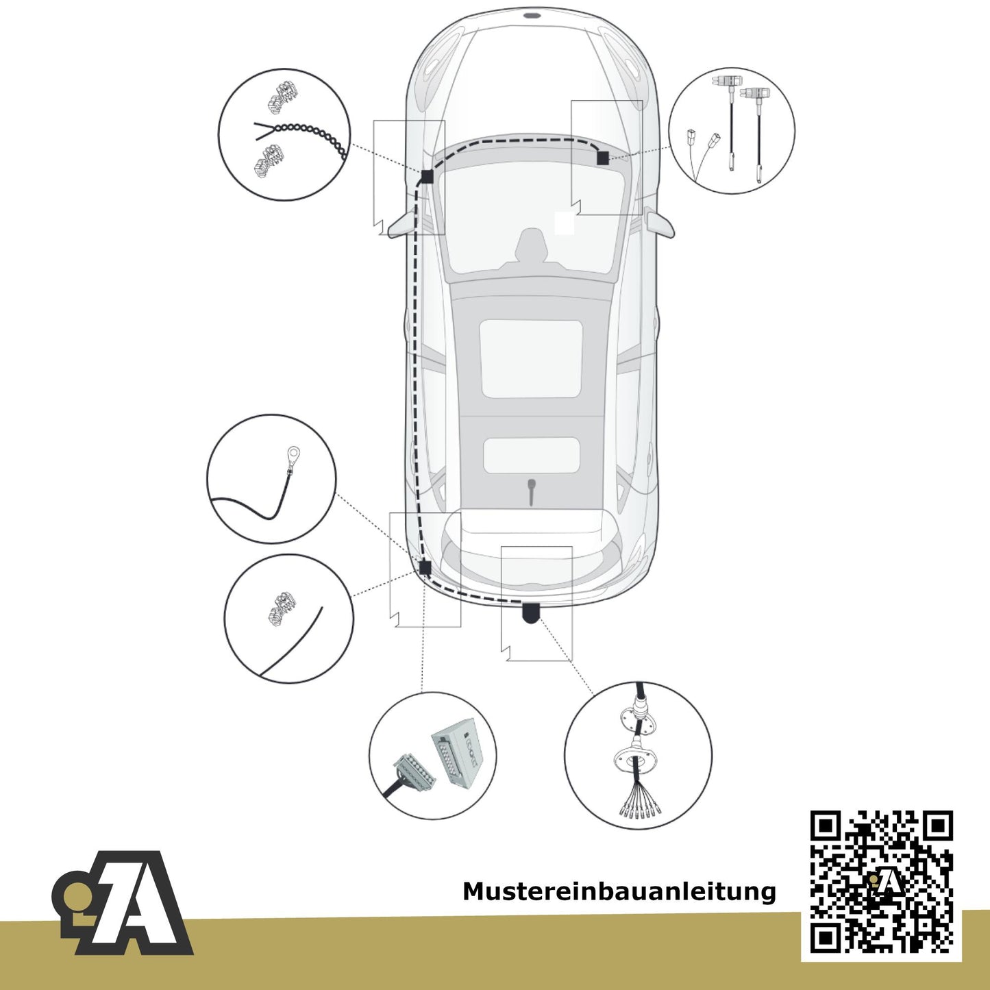 Ford Fiesta 3/5-Türer (Fließheck) ab 07.2017 HF / HJ ORIS Anhängerkupplung mit JAEGER Elektrosatz